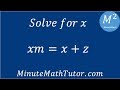 Literal Equations Quiz