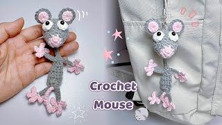 Crochet Cute Mouse 🐭| Easy Crochet Keychain | Móc Len Móc Khoá Con Chuột