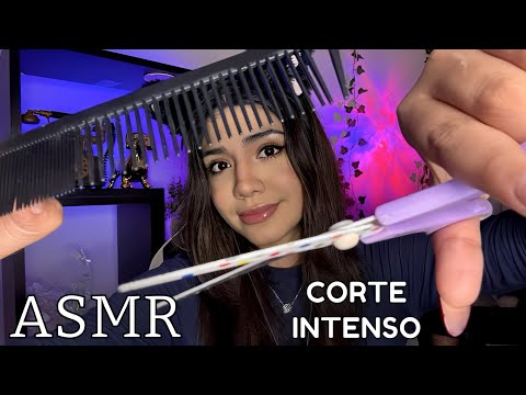 ASMR ESPAÑOL / CORTE DE CABELLO INTENSO Y REALISTA / roleplay peluquería y MASAJES