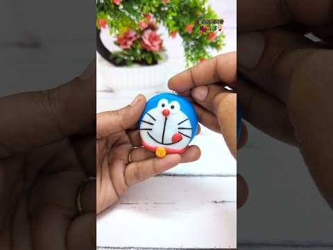 Experimenting On Viral Home Made Clay 💕🥰Cute Doremon Keychain Making With Home Made Airdry Clay🫰🥰💃