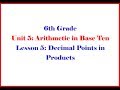 Understanding Area and Decimal Operations