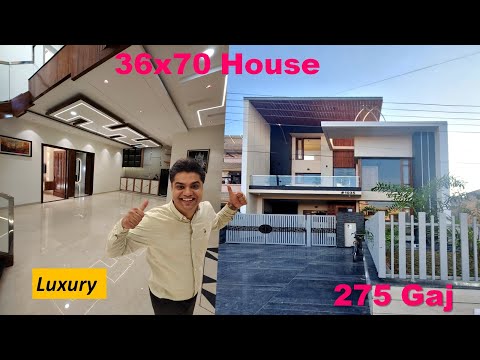 36x70  House Plan 4 BHK Duplex | Latest Luxury Villa Design | Luxury House Design Ideas