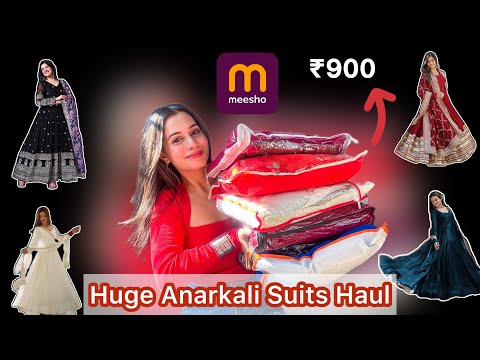 *Huge* Meesho Anarkali Suit Haul 🤩 Wedding & Party Wear Ethnic Wear Under Budget 🫠#meeshohaul #suit