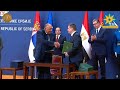 الرئيس السيسي ونظيره الصربي يشهدان التوقيع على عدد من الاتفاقيات