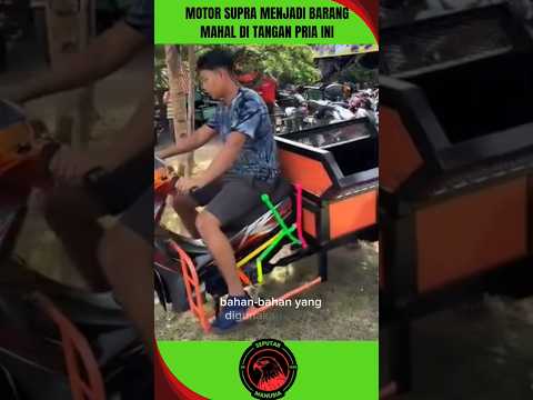 motor supra jadi roda tiga#viralvideo #faktaunik