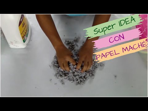 SUPER IDEA elegante de PAPEL MACHÉ