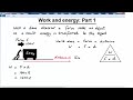 Work and Energy in Physics