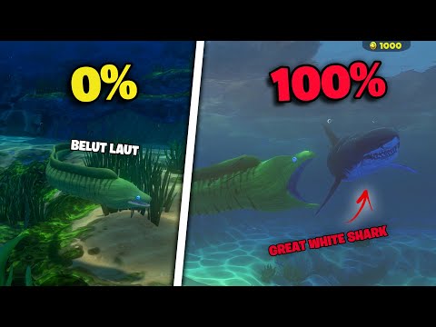 Gua Jadi BELUT LAUT Dari KECIL Sampai Jadi RAKSASA Di Feed And Grow Fish