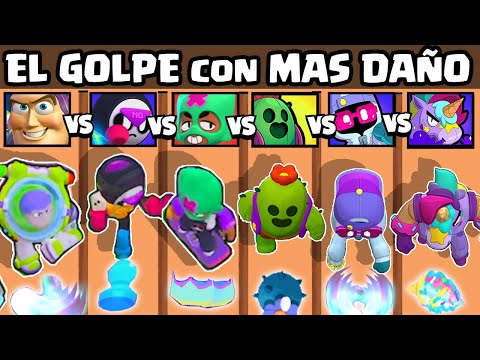 CUAL BRAWLER TIENE EL GOLPE con MAS DAÑO? | 2 NUEVOS BRAWLERS y BUZZ LIGHTYEAR | BRAWL STARS