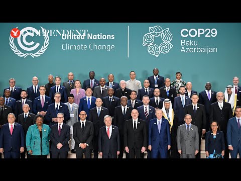 World leaders deliver national climate statements at Cop29