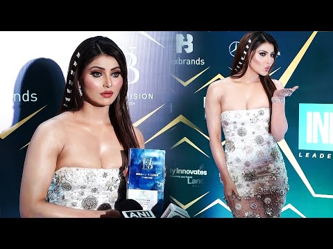 Urvashi Rautela Stuns in White Off-Shoulder Dress at Nexbrands India 2030 Leadership Summit