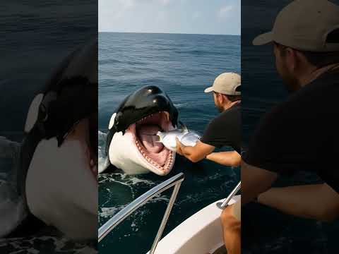 🐟Feeding a Wild Orca Whale!
