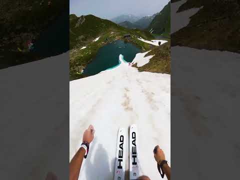 Pond Skim Season is Upon Us ⛷️ #Shorts