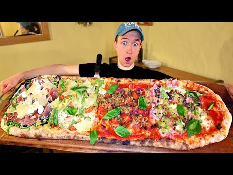 UNBEATEN METER LONG PIZZA CHALLENGE IN PRAGUE | Extra CHEWY & Way Too Short Time Limit To Finish!!