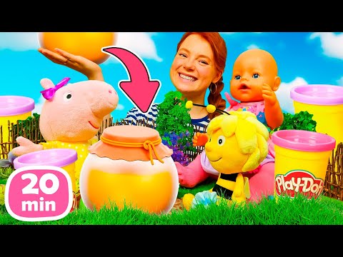 Spielspaß mit Baby Born Annabelle und Irene. Puppen Videos für Kinder Kompilation