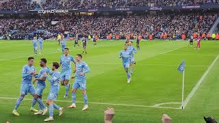 Rahim Sterling goal from stands. City v Wolves 1-0 هدف رحيم ستيرلنغ من المدرجات