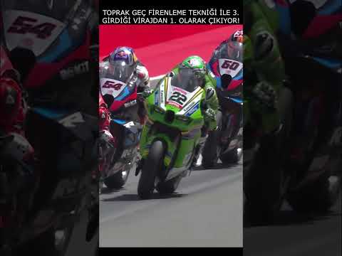 #toprakrazgatlıoğlu geç frenlemeyi silah gibi kullanıyor! #wsbk #motogp #shorts