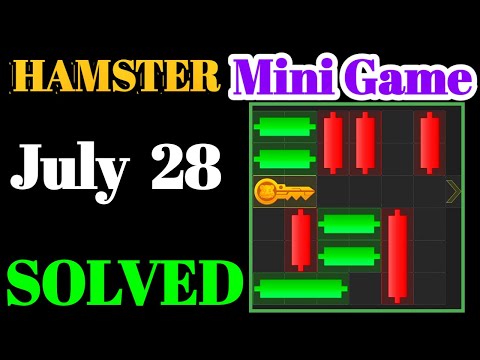 Hamster Kombat New Easy Mini Game Challenge for KEY - July 28 Solved | Take Key ?| Mini Game