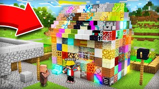 Я ПОСТРОИЛ ДОМ ДЛЯ ЖИТЕЛЯ ИЗ РАНДОМЫХ БЛОКОВ В МАЙНКРАФТ | Компот Minecraft