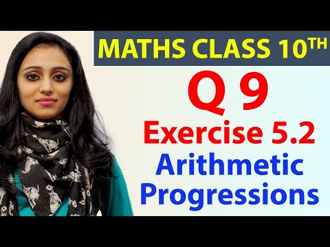 Q 9 Ex 5.2, Arithmetic Progressions, Chapter 5, Maths Class 10th - NCERT