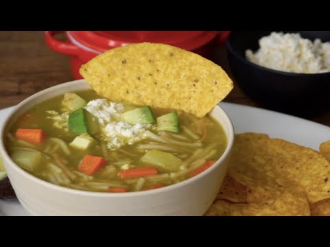 SOPA VERDE de FIDEOS  💚  Esta receta de Sopa de Fideos queda buenísima y fácil de hacer!