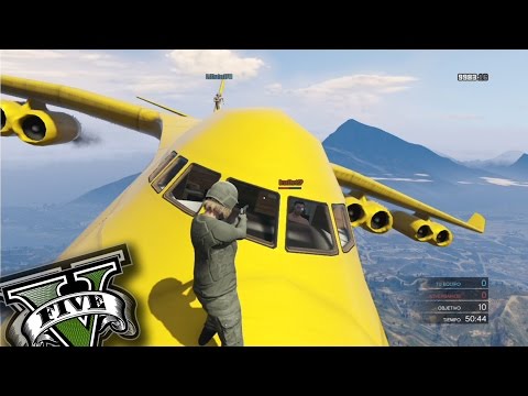GTA V Online - Liandola con OVNI, Aviones, Huevos Alien y Más! :P - Funny Moments - gameplay GTA 5