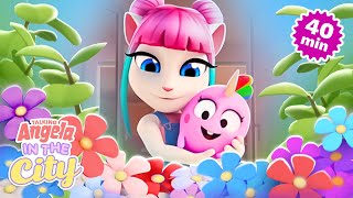 Angela's Balcony Adventures ☀️🌻 Talking Angela: In The City Compilation