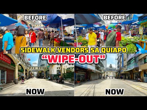 MGA SIDEWALK VENDORS SA QUIAPO WIPE-OUT!