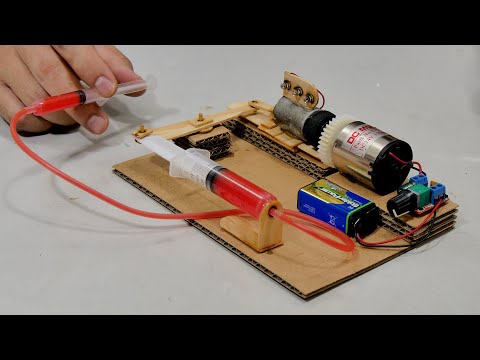 Making Hydraulic Power generator DC motor