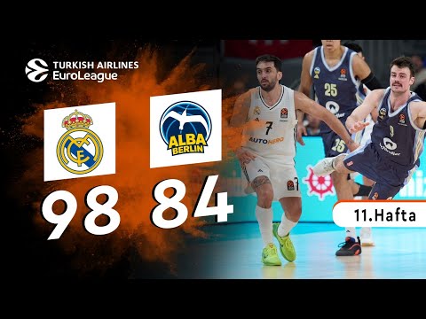 Real Madrid - Alba Berlin (98-84) - Maç Özeti - EuroLeague 11. Hafta