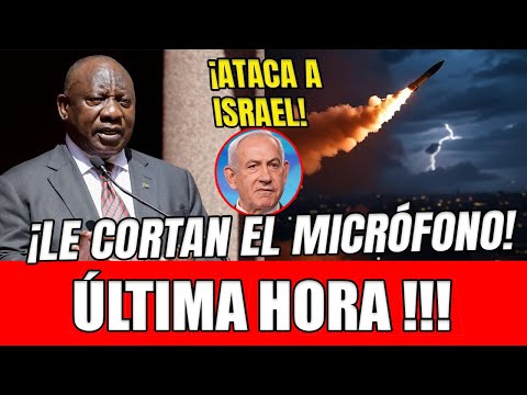 🚨 RAMAPHOSA ATACA A ISRAEL Y LE CORTAN EL MICRÓFONO FRENTE A FRANCIA Y PALESTINA