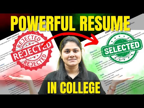 How to make Resume in College|Resume for Freshers|Complete Guide|Dream Maths