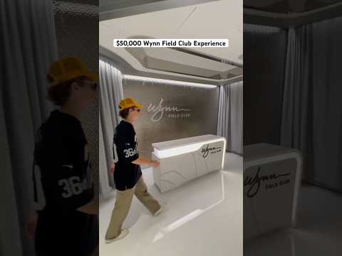 This is what it’s like going to the $50000 Wynn Field Club Experience at Allegiant Stadium PT.1 #nfl