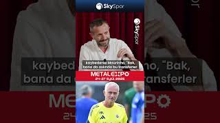 Mourinho Sorumluluk Almıyor | #shorts