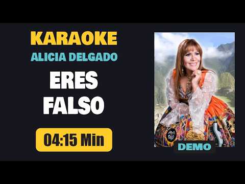 Karaoke | ERES FALSO – Alicia Delgado [Pista+Letra]