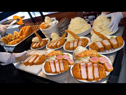 돈까스 하루 400그릇 완판?! 오픈하자마자 웨이팅 미친 퀄리티 일본식 돈카츠 코스요리 Popular Fried Pork Cutlet / Korean street food