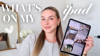 WHAT'S ON MY IPAD 🤍 notion tour, aesthetic set up, planner, productivity + creative apps!