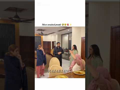 Rajab Eman prank 😂❤️ #rajabfamily #rajabvlog #rajabeman #couplegoals