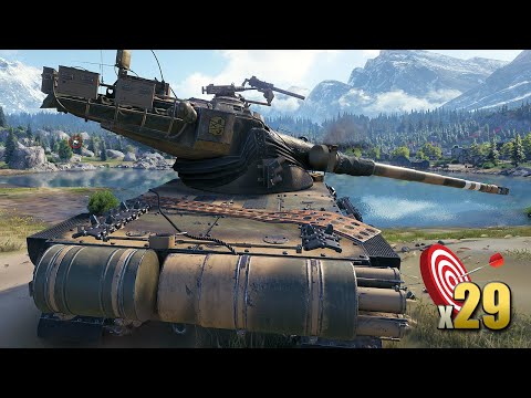 AMX 50 B  Big drama on map Serene Coast   World of Tanks
