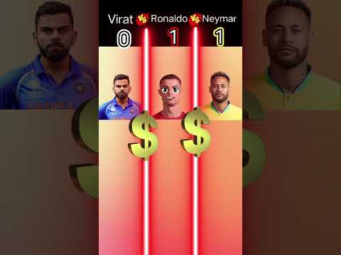 Virat Kohli Vs Ronaldo Vs Neymar ⁉️?//#viratkohli #ronaldo #neymar