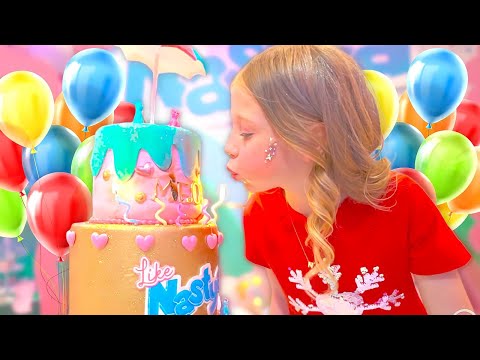 Nastya celebra su fiesta de cumpleaños número 7 con amigos y familiares