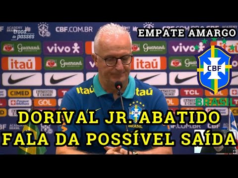 DORIVAL JR. ABATIDO FALA DA SUA POSSÍVEL SAÍDA DA SELEÇÃO APÓS MAIS UM RESULTADO NEGATIVO P/ URUGUAI