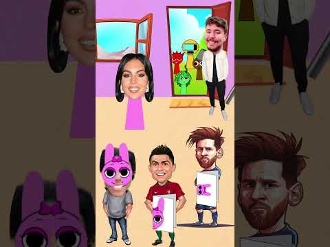 ¿Quién ayuda a Sprunki Ponki! ❤️ Ronaldo, messi, velocidad,?