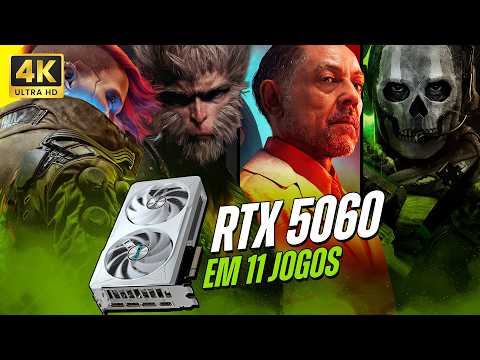BENCHMARK RTX 5060 EM 11 JOGOS. A NOVA RAINHA DE 2025?