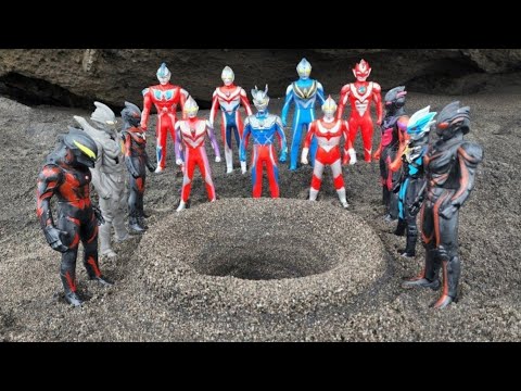 ULTRAMAN ZERO DAN ULTRAMEN DYNA MEMBUAT JEBAKAN, ULTRAMAN BELIAL DAN ULTRAMEN GINGA SENANG