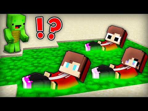 JJ's Family Can Swim in Radiation to Prank Mikey Family in Minecraft Maizen!