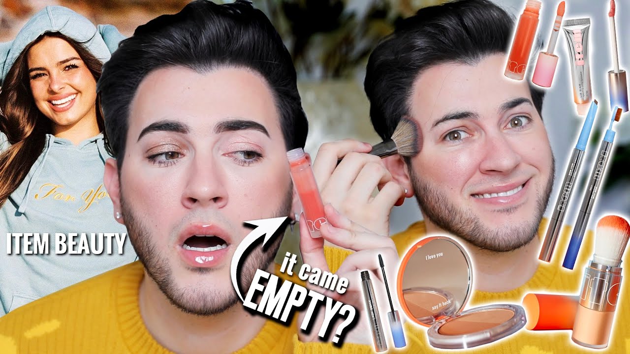 Addison Rae has a MAKEUP LINE. WHY! Item Beauty BRUTALLY Honest Review