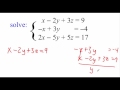 Gaussian Elimination and Linear Systems