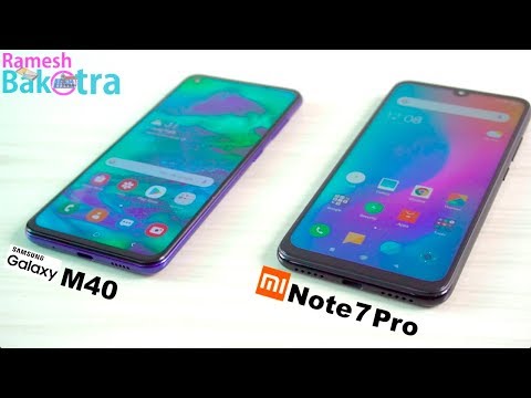 (ENGLISH) Samsung Galaxy M40 vs Redmi Note 7 Pro SpeedTest and Camera Comparison