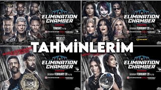 ELIMINATION CHAMBER TAHMİNLERİM!